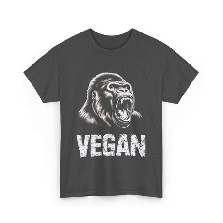 Vegan Gorilla Veganism T-Shirt - Dark Heather