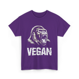 Vegan Gorilla Veganism T-Shirt - Purple