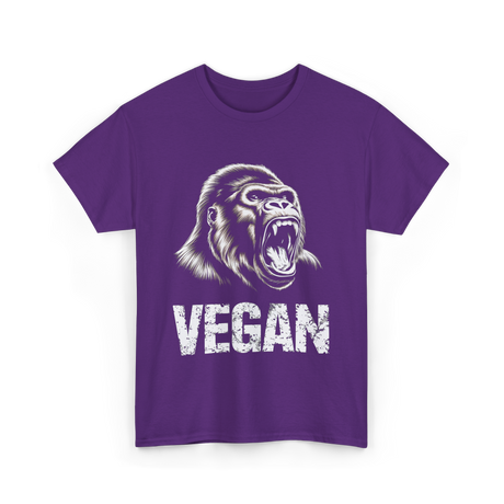 Vegan Gorilla Veganism T-Shirt - Purple