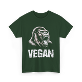 Vegan Gorilla Veganism T-Shirt - Forest Green