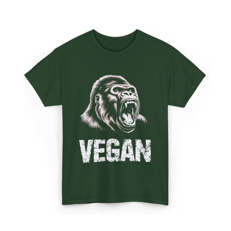 Vegan Gorilla Veganism T-Shirt - Forest Green