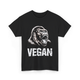 Vegan Gorilla Veganism T-Shirt - Black