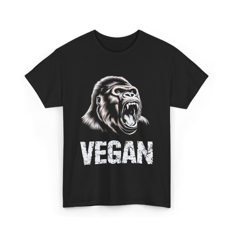 Vegan Gorilla Veganism T-Shirt - Black