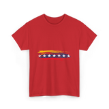 Venezuela 7 Big Stars Flag T-Shirt - Red