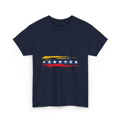 Venezuela 7 Big Stars Flag T-Shirt - Navy