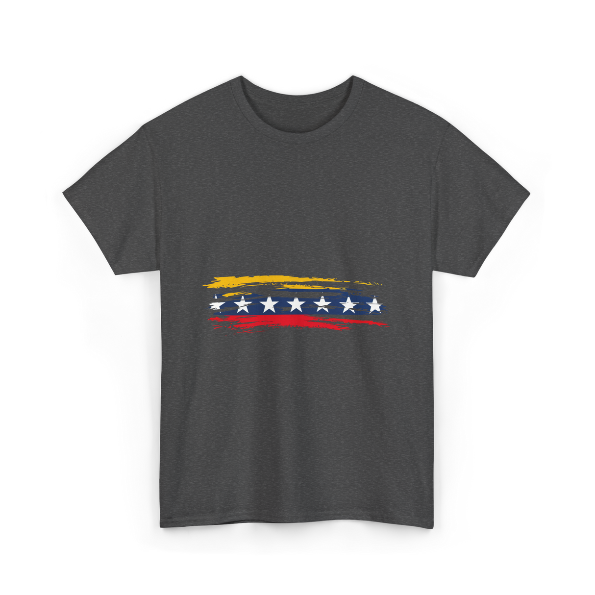 Venezuela 7 Big Stars Flag T-Shirt - Dark Heather