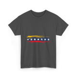 Venezuela 7 Big Stars Flag T-Shirt - Dark Heather