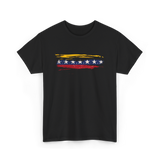 Venezuela Flag Seven Stars Art Pride T-Shirt - Black