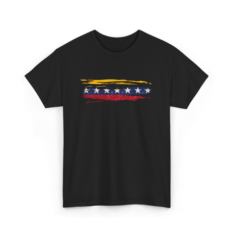 Venezuela Flag Seven Stars Art Pride T-Shirt - Black