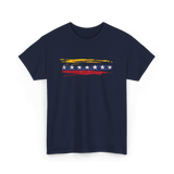 Venezuela Flag Seven Stars Art Pride T-Shirt - Navy