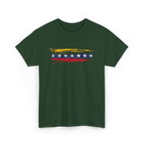 Venezuela Flag Seven Stars Art Pride T-Shirt - Forest Green