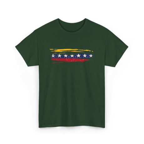 Venezuela Flag Seven Stars Art Pride T-Shirt - Forest Green