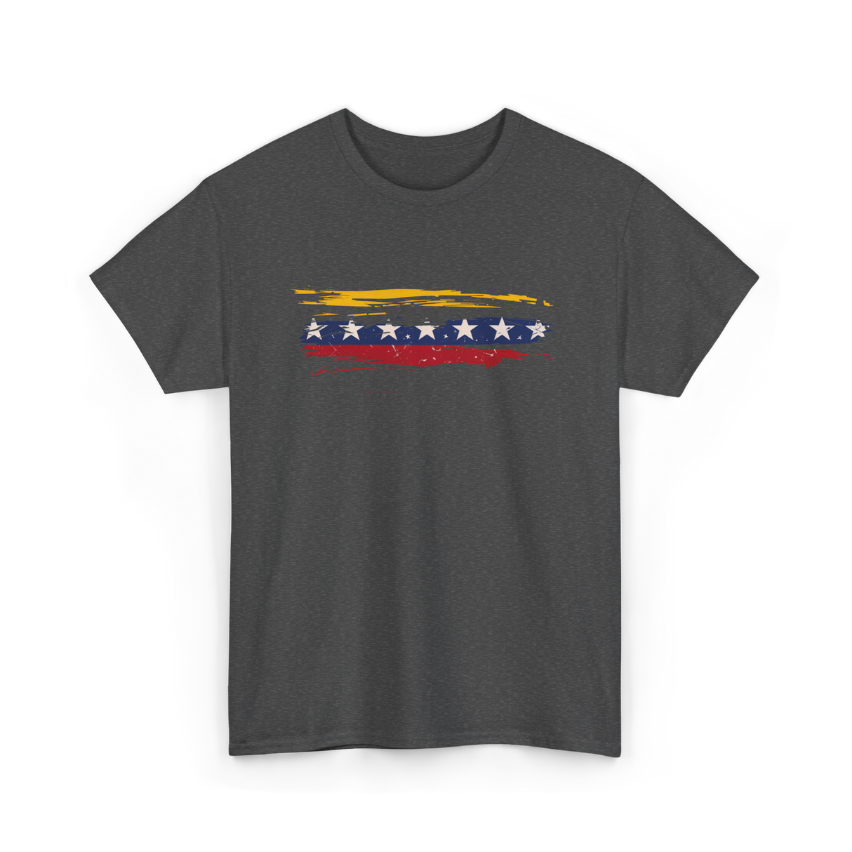 Venezuela Flag Seven Stars Art Pride T-Shirt - Dark Heather