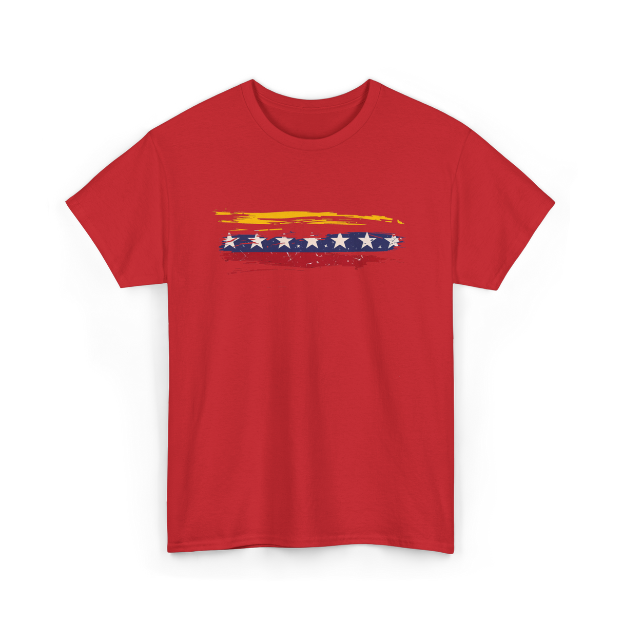 Venezuela Flag Seven Stars Art Pride T-Shirt - Red