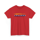 Venezuela Flag Seven Stars Art Pride T-Shirt - Red