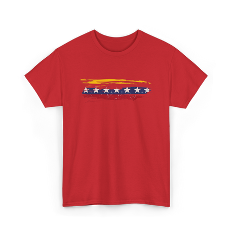 Venezuela Flag Seven Stars Art Pride T-Shirt - Red