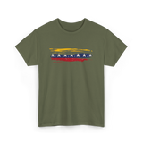 Venezuela Flag Seven Stars Art Pride T-Shirt - Military Green