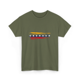 Venezuela Flag Seven Stars Pride T-Shirt - Military Green