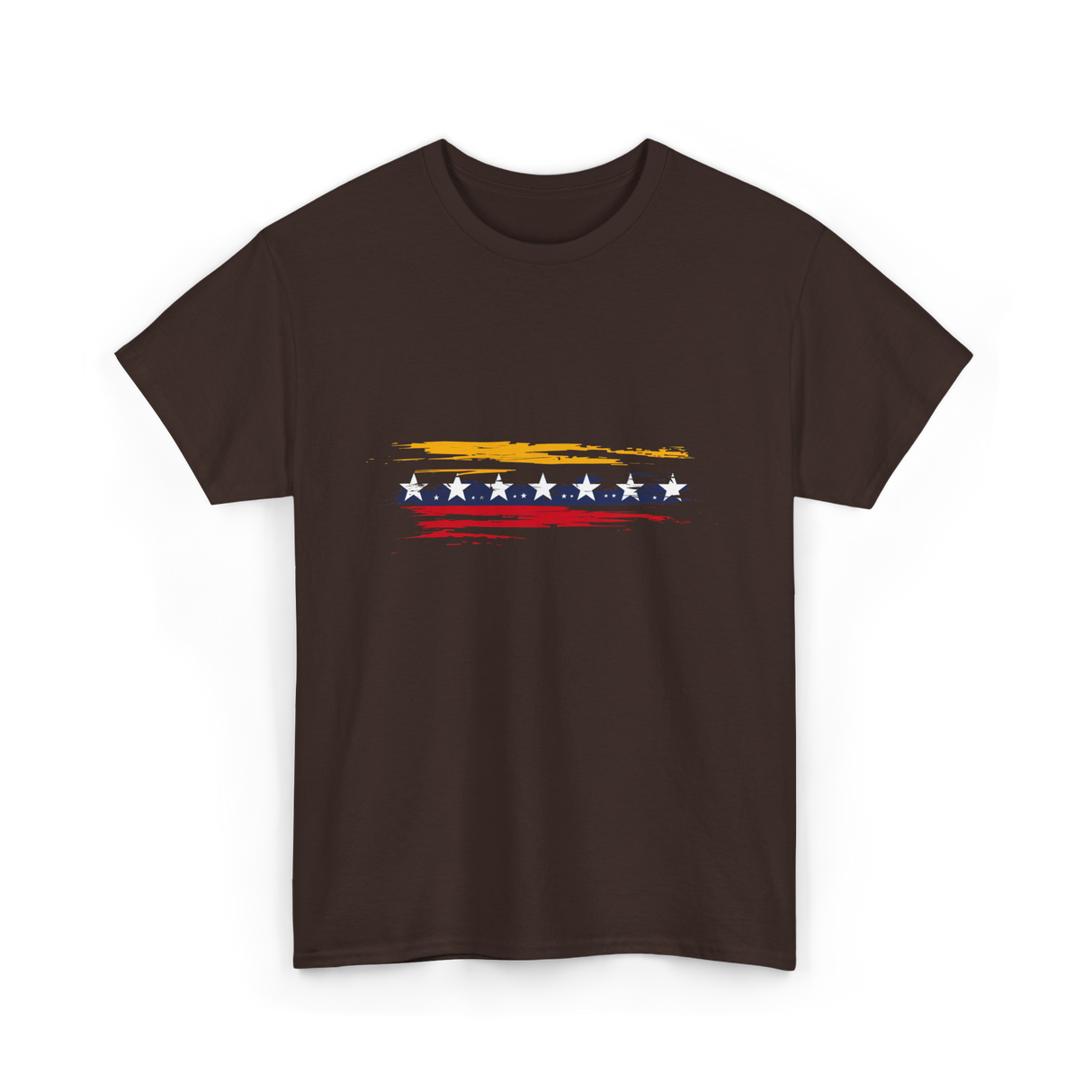 Venezuela Flag Seven Stars Pride T-Shirt - Dark Chocolate