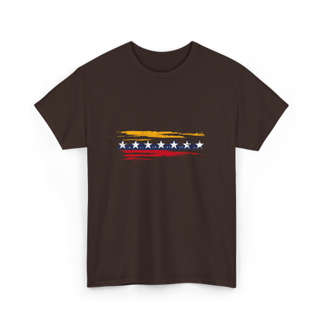 Venezuela Flag Seven Stars Pride T-Shirt - Dark Chocolate