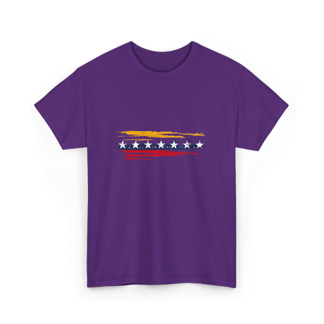 Venezuela Flag Seven Stars Pride T-Shirt - Purple