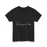 Venezuela Love Flag Pride Venezuelan T-Shirt - Black