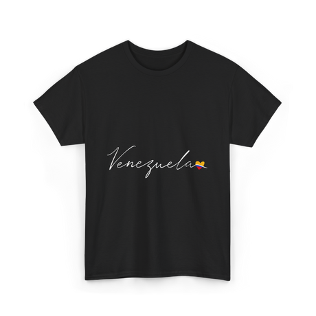 Venezuela Love Flag Pride Venezuelan T-Shirt - Black