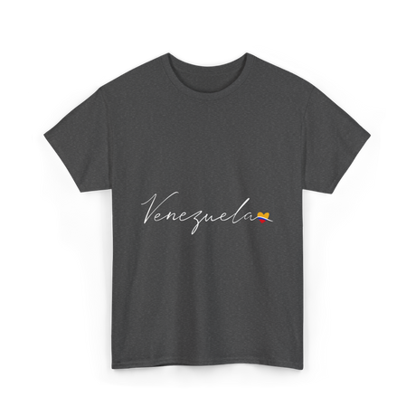 Venezuela Love Flag Pride Venezuelan T-Shirt - Dark Heather