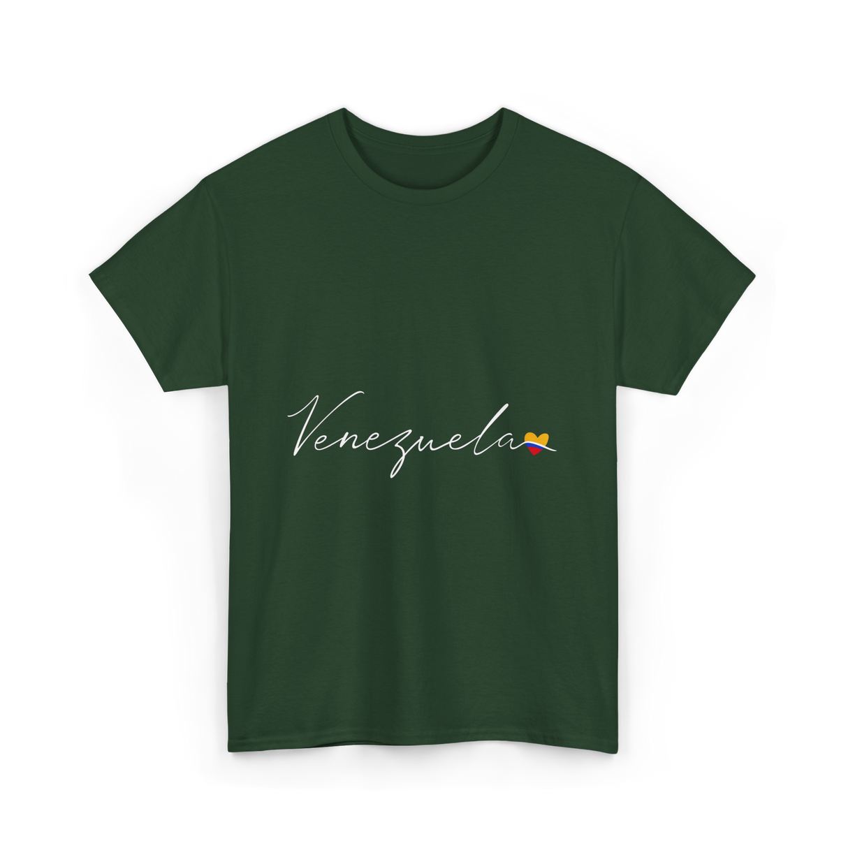 Venezuela Love Flag Pride Venezuelan T-Shirt - Forest Green