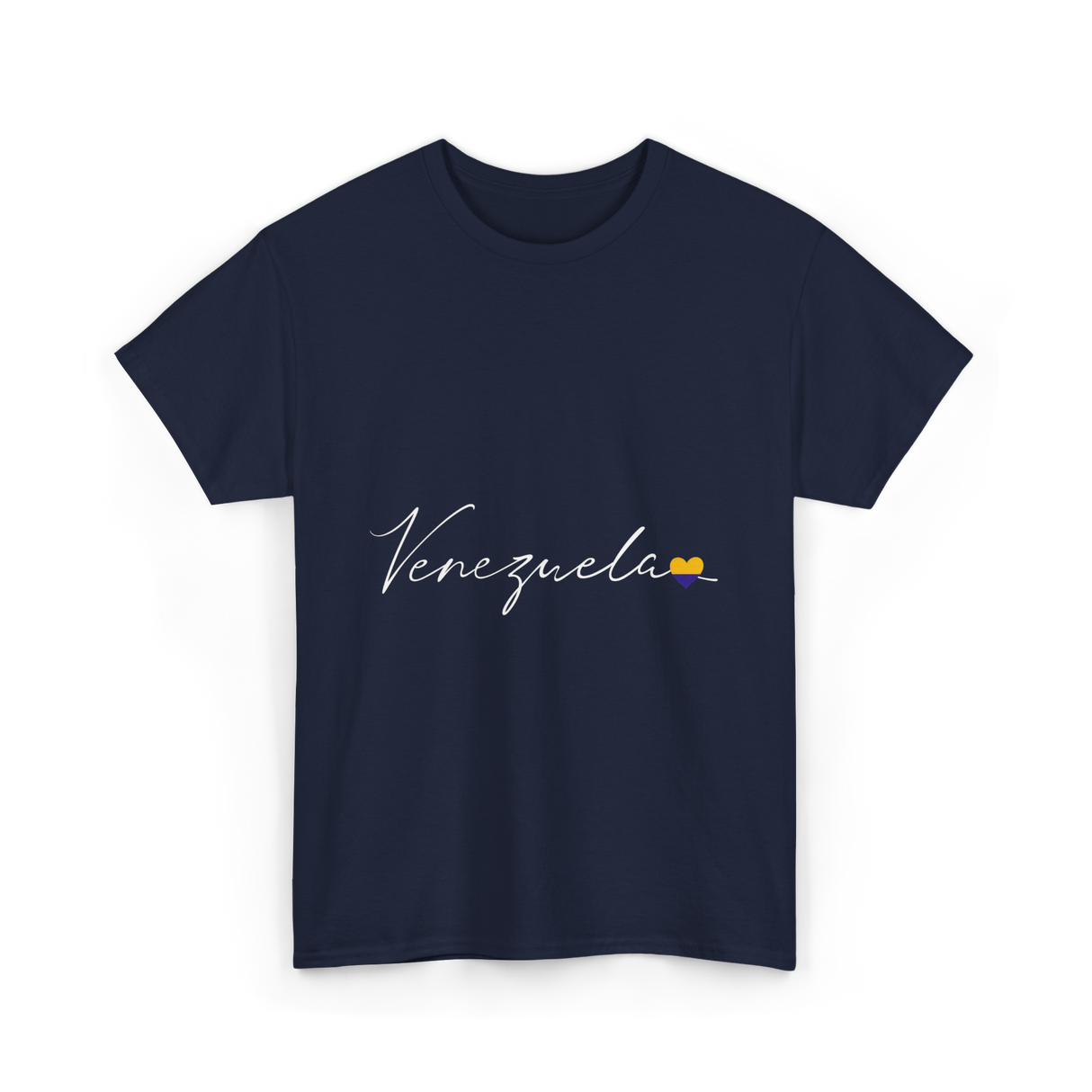 Venezuela Love Venezuelan Heart T-Shirt - Navy