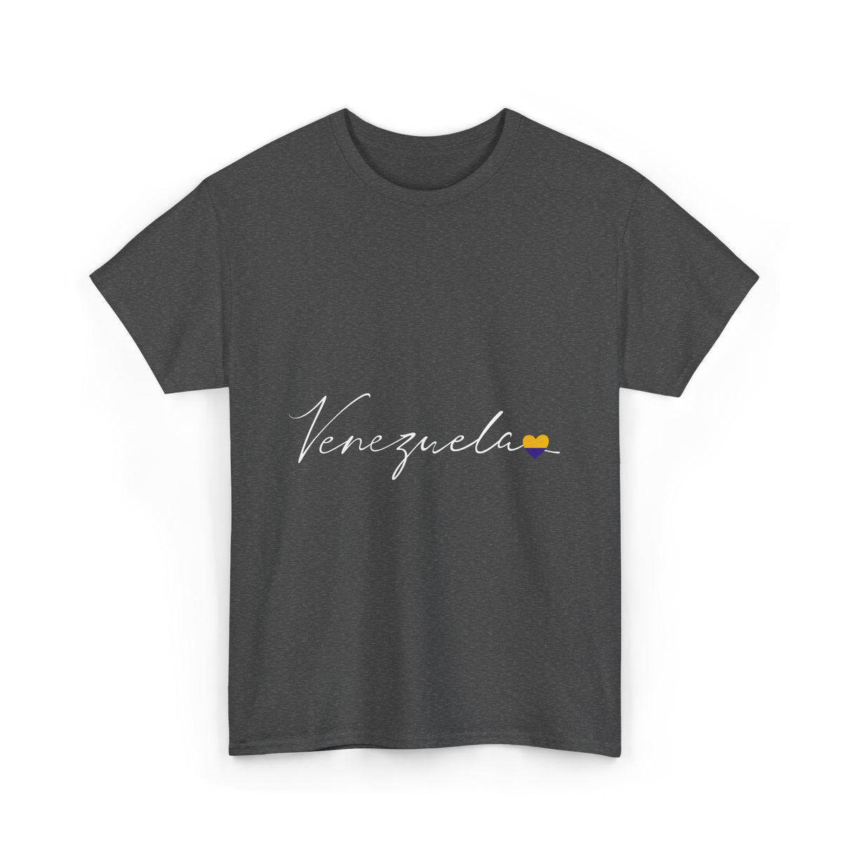 Venezuela Love Venezuelan Heart T-Shirt - Dark Heather