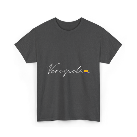 Venezuela Love Venezuelan Heart T-Shirt - Dark Heather