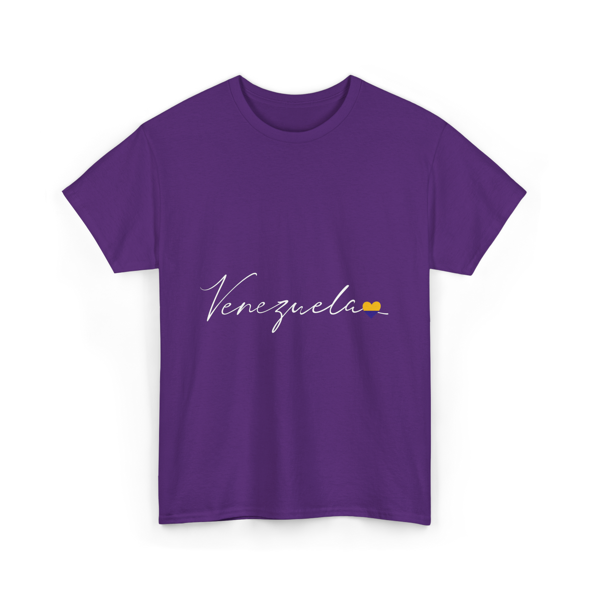 Venezuela Love Venezuelan Heart T-Shirt - Purple