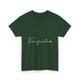 Venezuela Love Venezuelan Heart T-Shirt - Forest Green