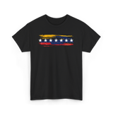 Venezuela Seven Stars Flag Art Patriotism T-Shirt - Black