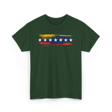 Venezuela Seven Stars Flag Art Patriotism T-Shirt - Forest Green