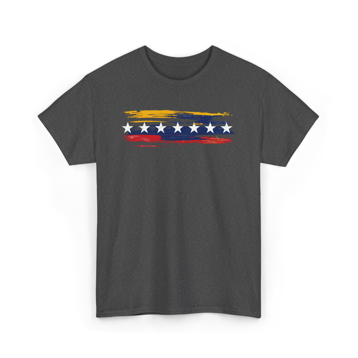 Venezuela Seven Stars Flag Art Patriotism T-Shirt - Dark Heather