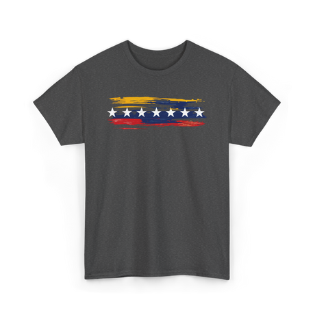 Venezuela Seven Stars Flag Art Patriotism T-Shirt - Dark Heather