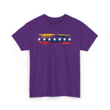 Venezuela Seven Stars Flag Art Patriotism T-Shirt - Purple