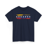 Venezuela Seven Stars Flag Art Patriotism T-Shirt - Navy