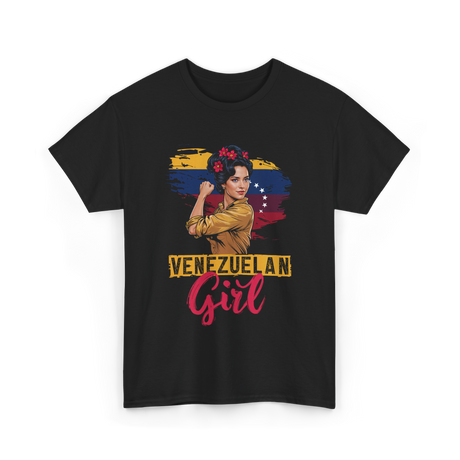 Venezuelan Girl Latin American Heritage T-Shirt - Black