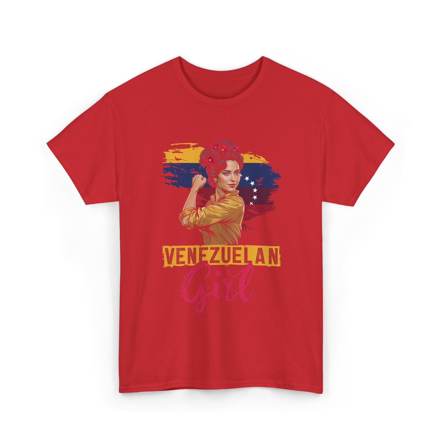 Venezuelan Girl Latin American Heritage T-Shirt - Red