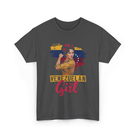Venezuelan Girl Latin American Heritage T-Shirt - Dark Heather