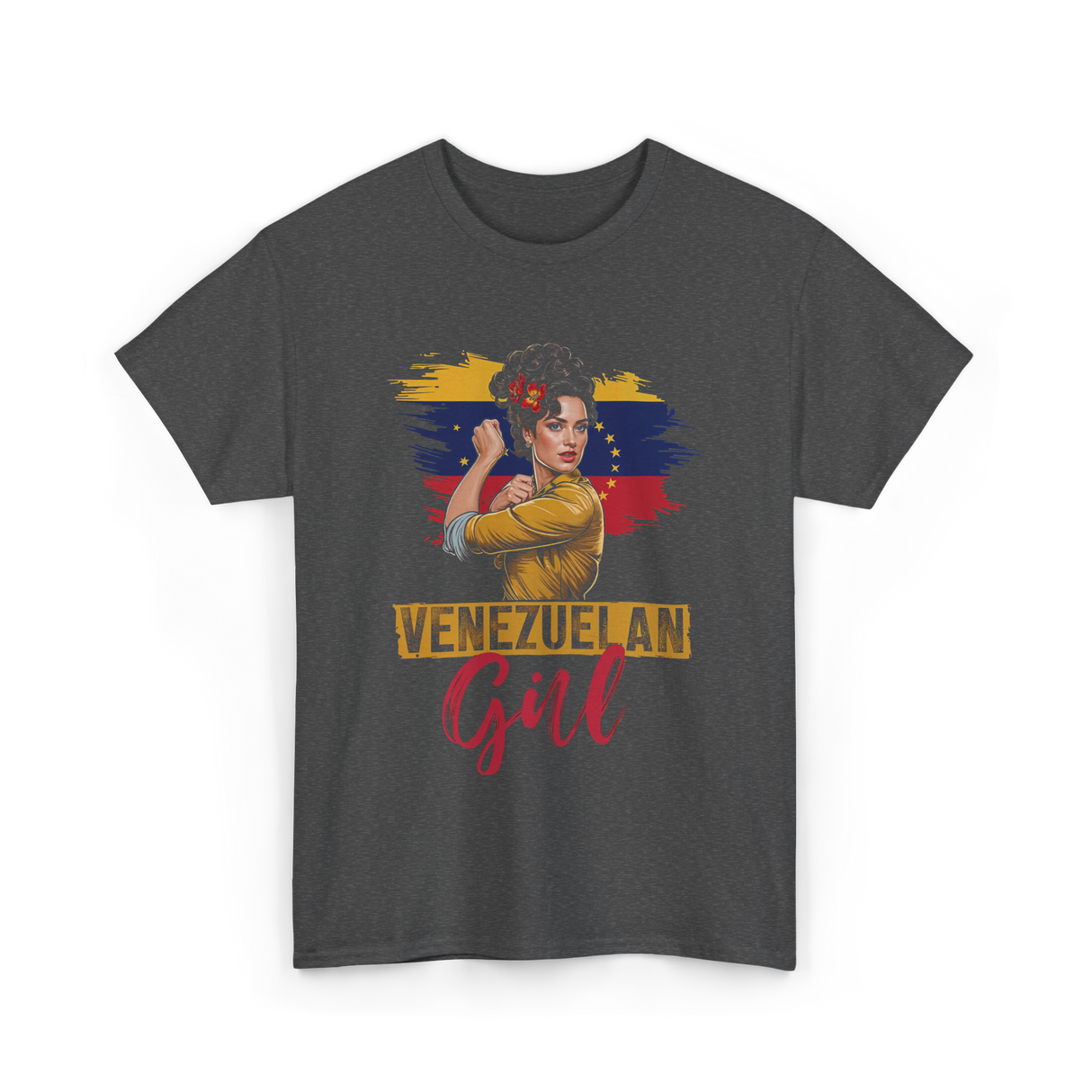 Venezuelan Girl Proud Venezuela T-Shirt - Dark Heather