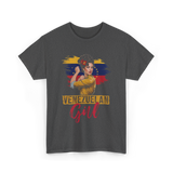 Venezuelan Girl Proud Venezuela T-Shirt - Dark Heather