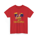 Venezuelan Girl Proud Venezuela T-Shirt - Red