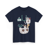 Vet Tech Love Animals Care T-Shirt - Navy