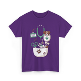 Vet Tools and Pets Veterinary T-Shirt - Purple