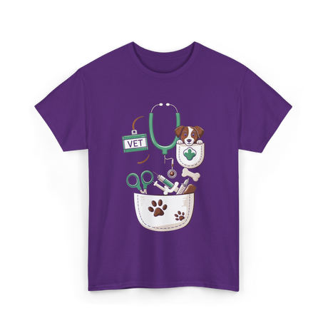 Vet Tools and Pets Veterinary T-Shirt - Purple