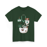 Vet Tools and Pets Veterinary T-Shirt - Forest Green